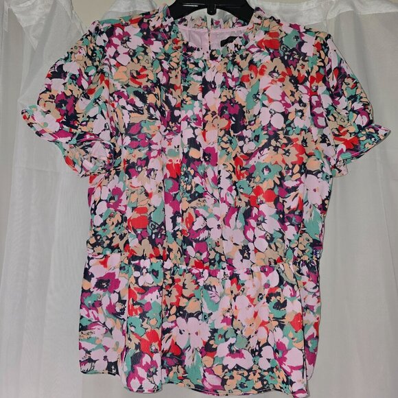 J. CREW FlCrinkle Cyrano Floral Top - Picture 7 of 12
